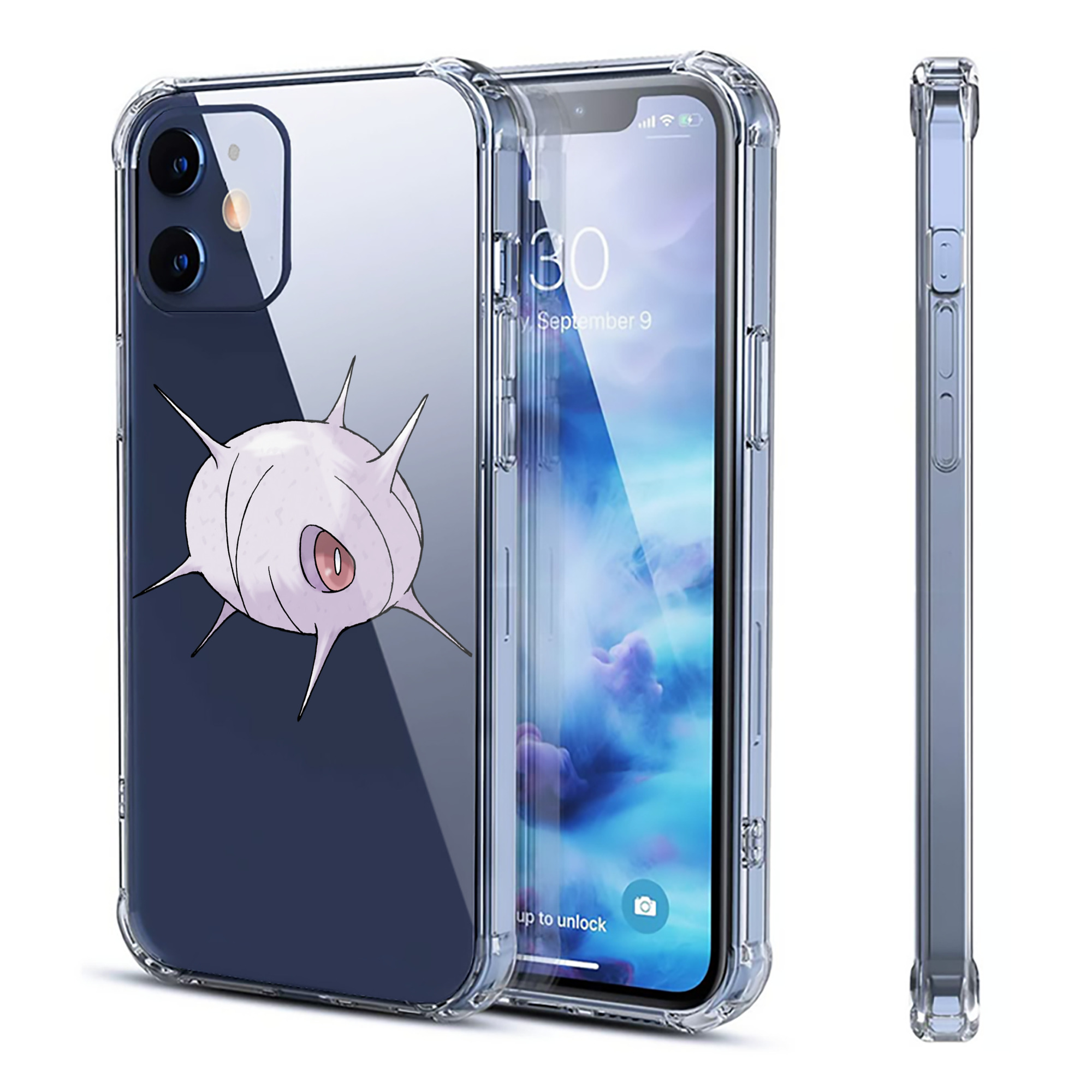 （画像用） ポケットモンスター Pokémon 【iPhone 12シリーズ対応】透明スマホケース（クリアソフトケース）